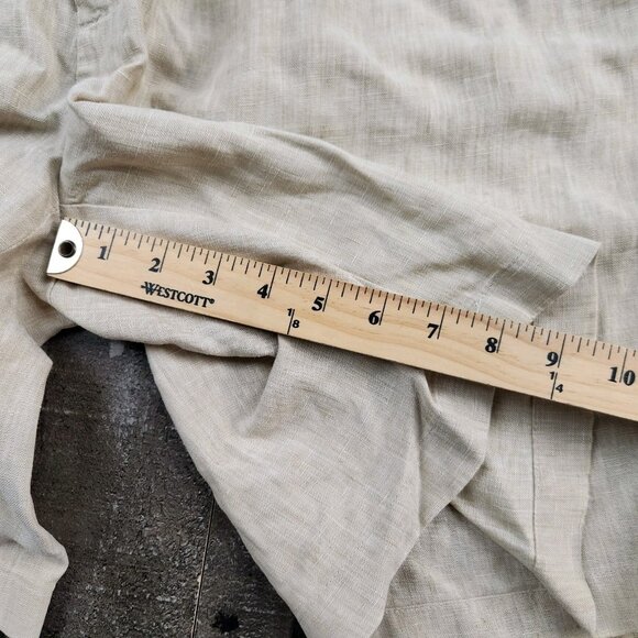 Mens Jos A Bank Travel Collection size 40 Linen Pleated Shorts - Picture 9 of 10